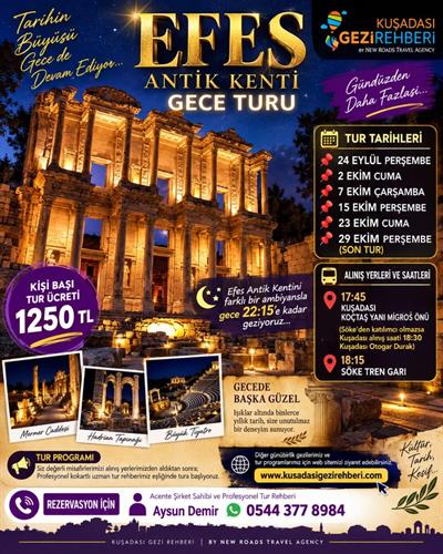 EFES ANTİK KENTİ GECE TURU